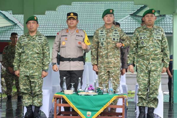 Kamis Pagi, Kapolres Pematangsiantar Hadiri Penetapan Komponen Cadangan Matra Darat, Dukung Penguatan Pertahanan Negara