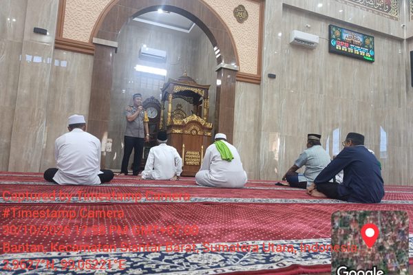 Jumat Keliling di Masjid Al-Ikhlas, Polres Pematangsiantar Tegaskan Kamtibmas Tanggung Jawab Bersama